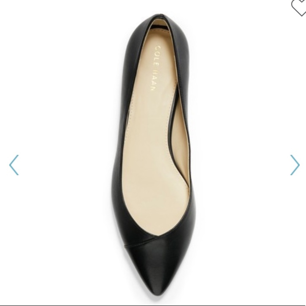 Cole Haan Braylee Skimmer Flat Black Size 10 1/2 B
